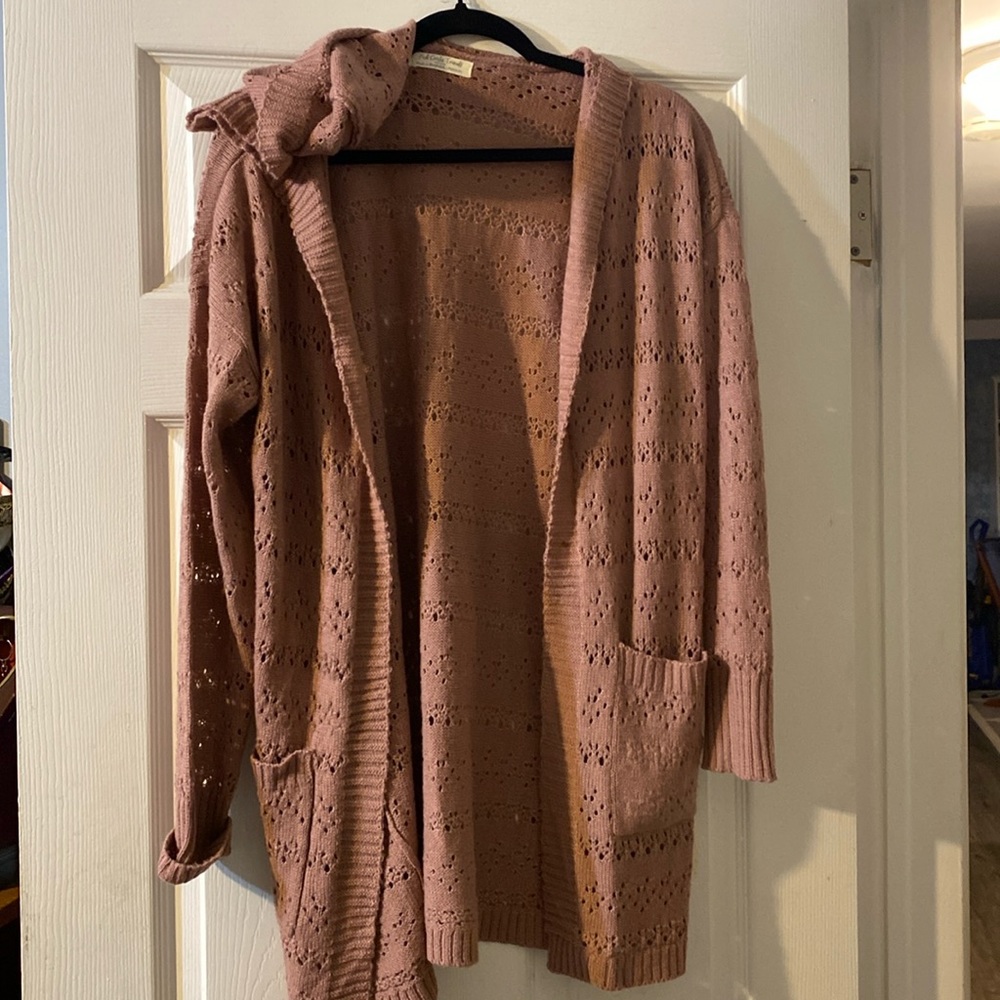 Full circle medium hooded sweater